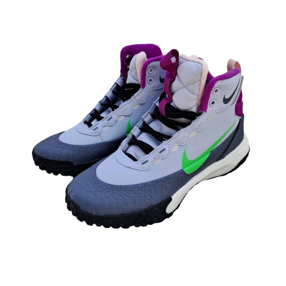 Nike Terrascout GS Boots 6.5Y Ghost Purple Green Strike IH7683-002